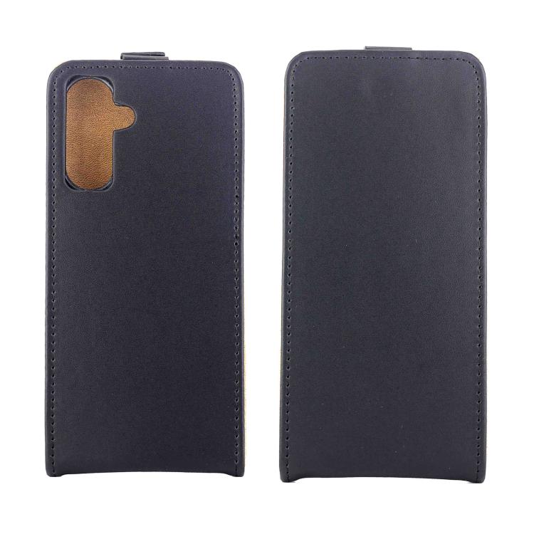 For Samsung Galaxy A26 5G Vertical Flip Leather Case with Card Slot - Black