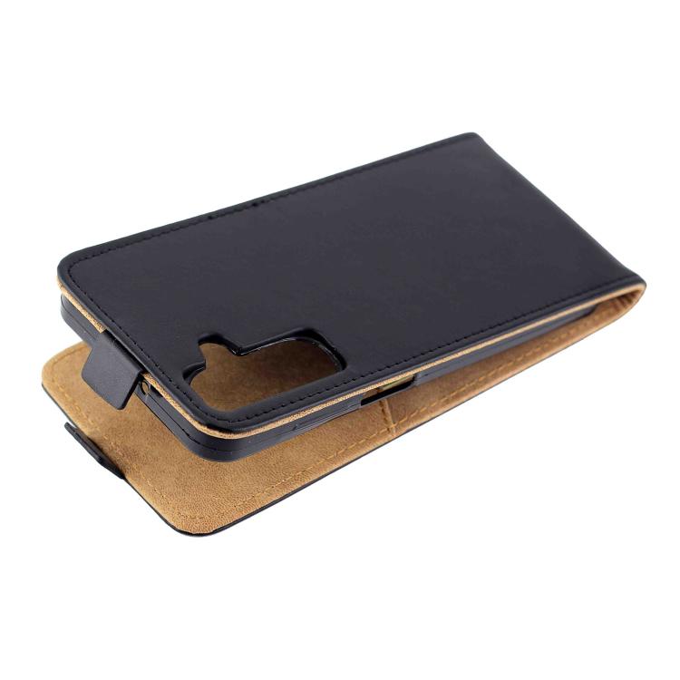 For Samsung Galaxy A26 5G Vertical Flip Leather Case with Card Slot - Black