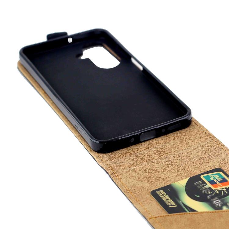 For Samsung Galaxy A26 5G Vertical Flip Leather Case with Card Slot - Black