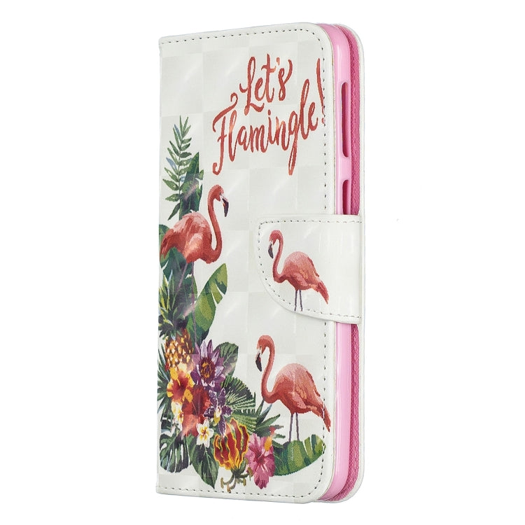 3D Colored Drawing Pattern Horizontal Flip Leather Case for Galaxy M30, with Holder & Card Slots & Wallet