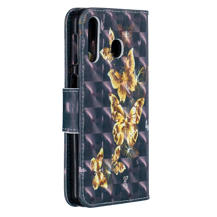 3D Colored Drawing Pattern Horizontal Flip Leather Case for Galaxy M30, with Holder & Card Slots & Wallet