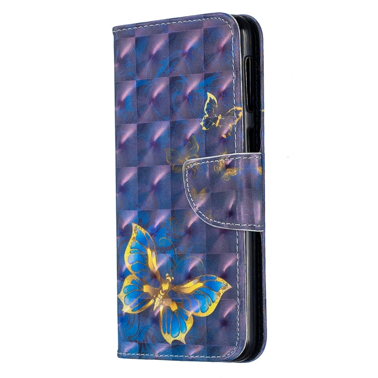 3D Colored Drawing Pattern Horizontal Flip Leather Case for Galaxy M30, with Holder & Card Slots & Wallet