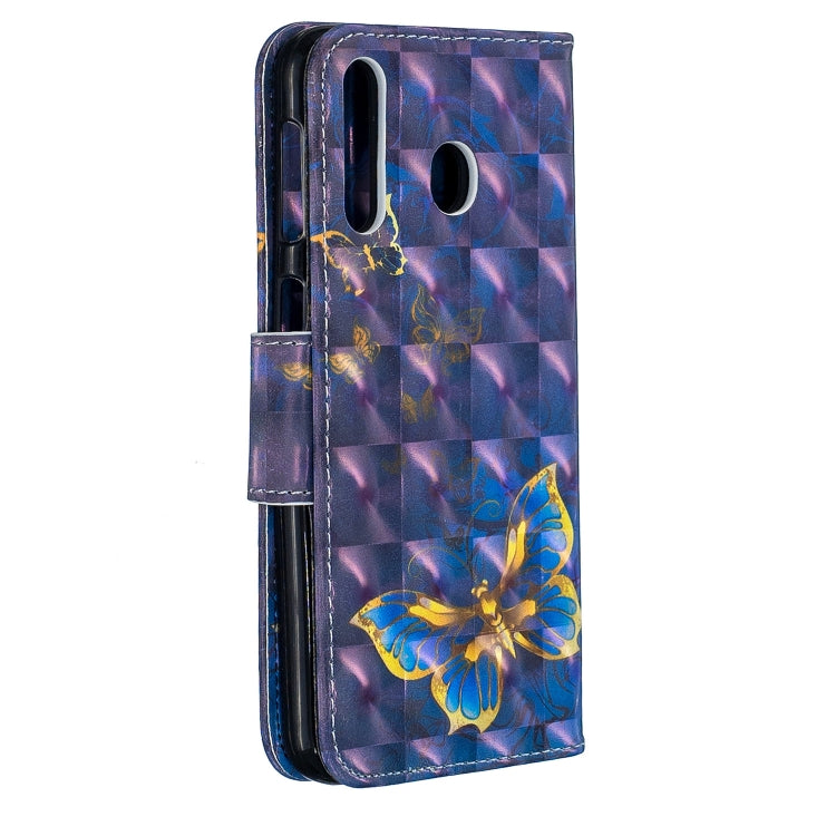 3D Colored Drawing Pattern Horizontal Flip Leather Case for Galaxy M30, with Holder & Card Slots & Wallet