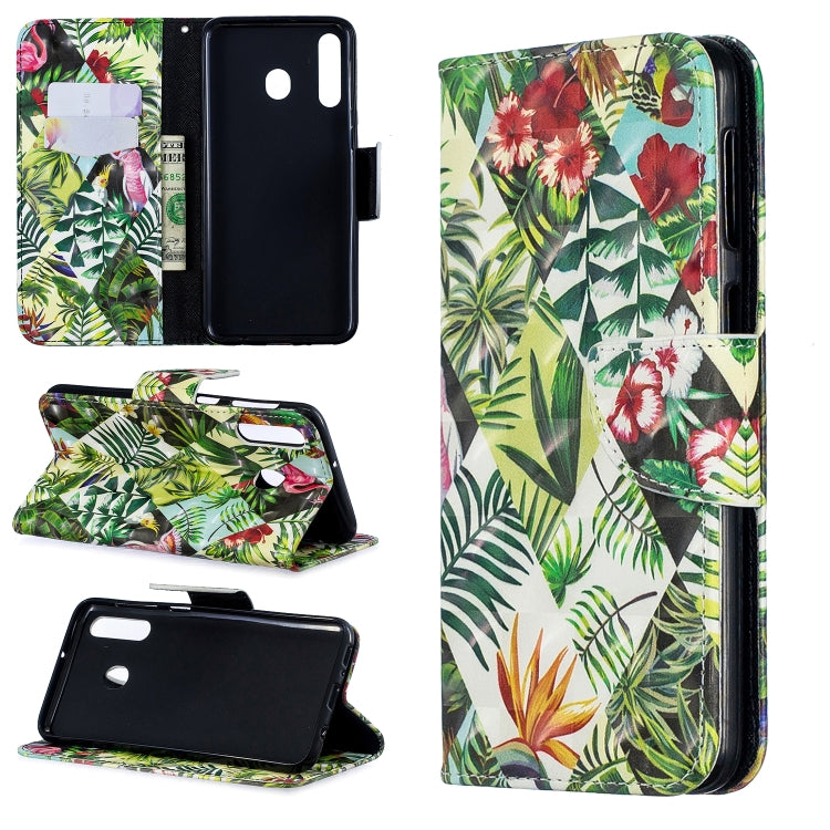 3D Colored Drawing Pattern Horizontal Flip Leather Case for Galaxy M30, with Holder & Card Slots & Wallet