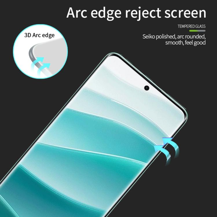For Redmi Note 14 Pro 5G /14 Pro+ 5G PINWUYO 9H 3D Hot Bending Tempered Glass Film - Black