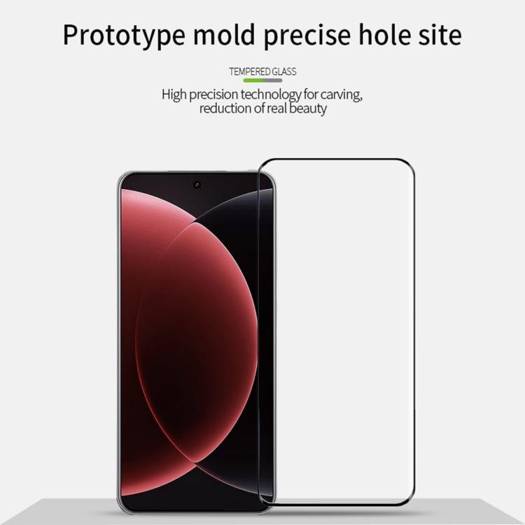 For Xiaomi 15 Ultra PINWUYO 9H 3D Hot Bending Tempered Glass Film - Black
