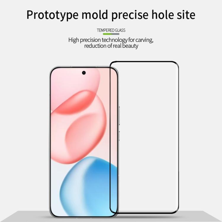 For Honor 400 Pro Global 160.8mm MOFI 9H 3D Hot Bending Tempered Glass Film - Black