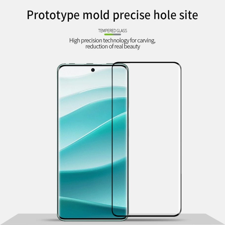 For Redmi Note 14 Pro 5G / 14 Pro+ 5G MOFI 9H 3D Hot Bending Tempered Glass Film - Black