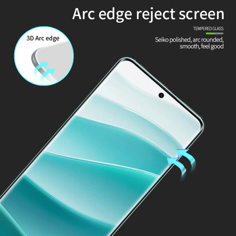 For Redmi Note 14 Pro 5G / 14 Pro+ 5G MOFI 9H 3D Hot Bending Tempered Glass Film - Black
