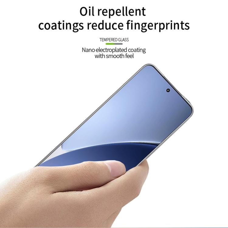 For Xiaomi 15 Pro MOFI 9H 3D Hot Bending Tempered Glass Film - Black