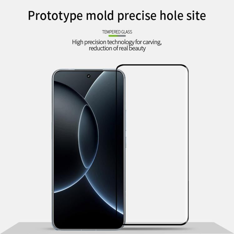 For Xiaomi 15s Pro MOFI 9H 3D Hot Bending Tempered Glass Film - Black