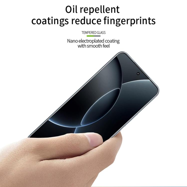 For Xiaomi 15s Pro MOFI 9H 3D Hot Bending Tempered Glass Film - Black