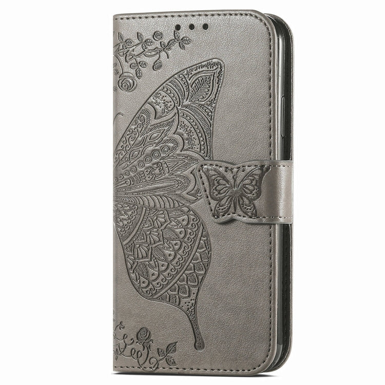 For Tecno Spark 20C Butterfly Love Flower Embossed Leather Phone Case