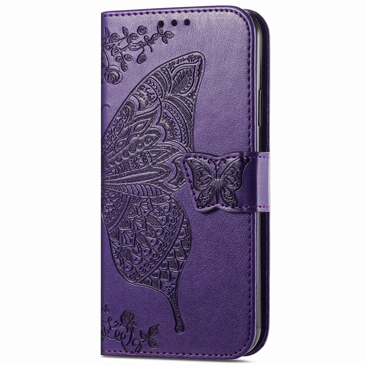 For Tecno Spark 20C Butterfly Love Flower Embossed Leather Phone Case