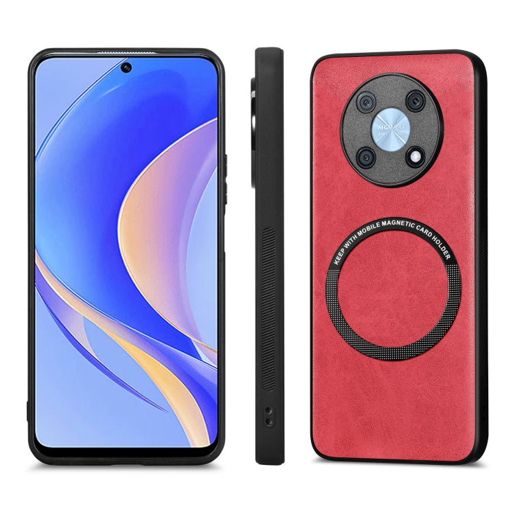 For Huawei Nova Y90 Solid Color Leather Skin Back Cover Phone Case