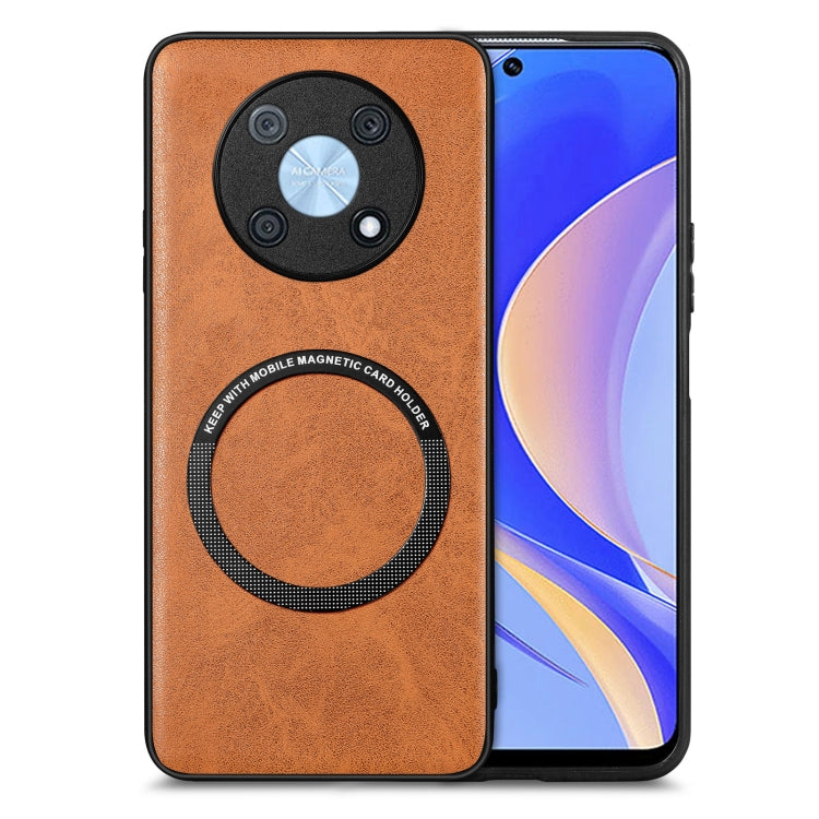 For Huawei Nova Y90 Solid Color Leather Skin Back Cover Phone Case