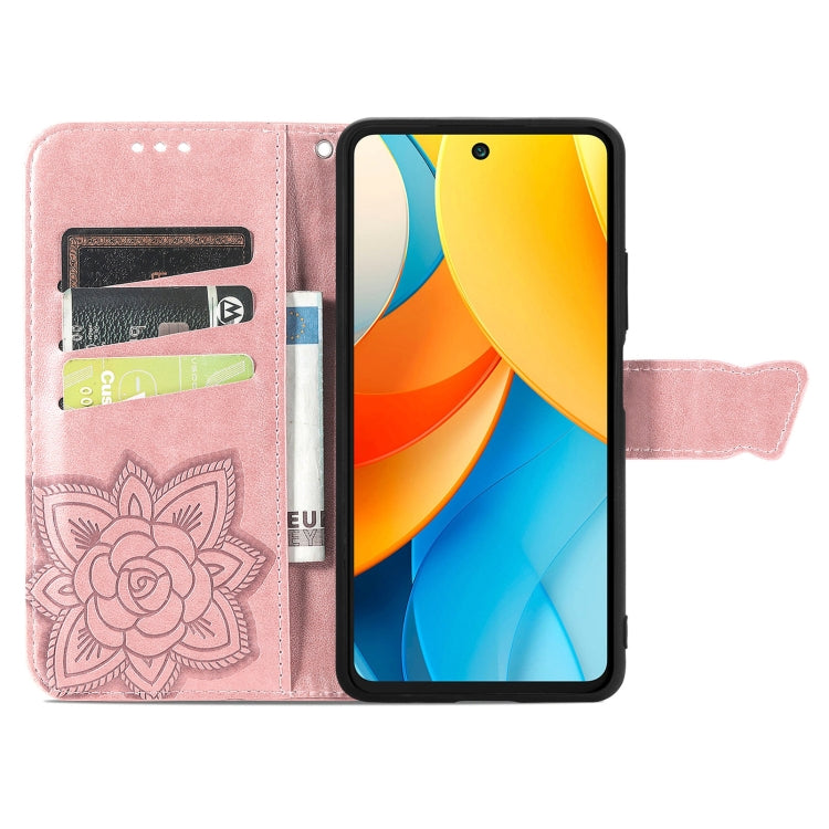 For ZTE Blade V60 Vita Butterfly Love Flower Embossed Leather Phone Case