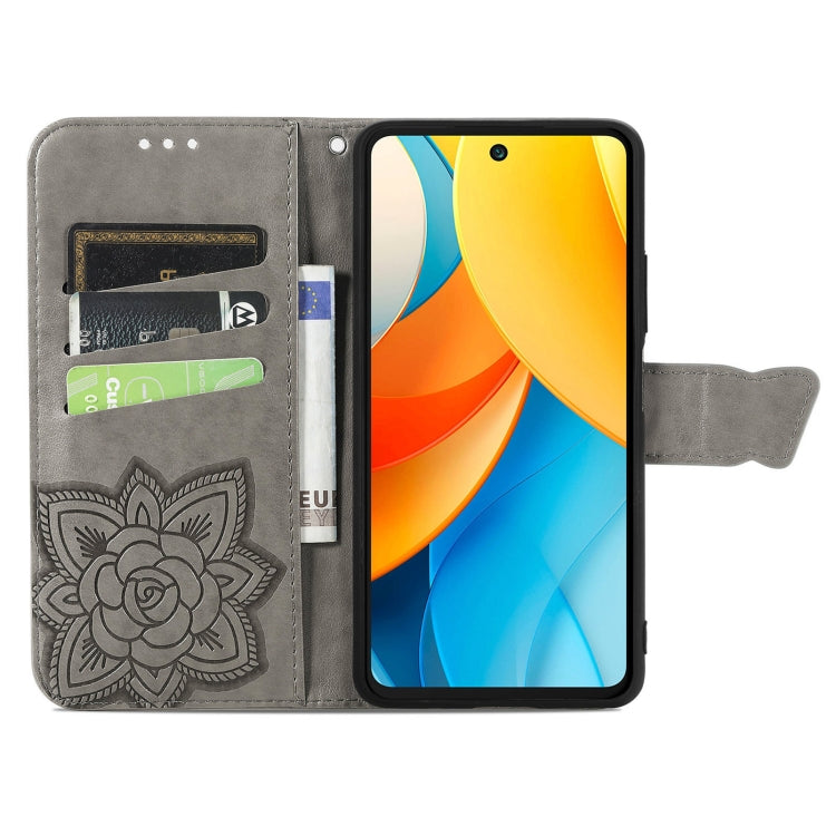 For ZTE Blade V60 Vita Butterfly Love Flower Embossed Leather Phone Case