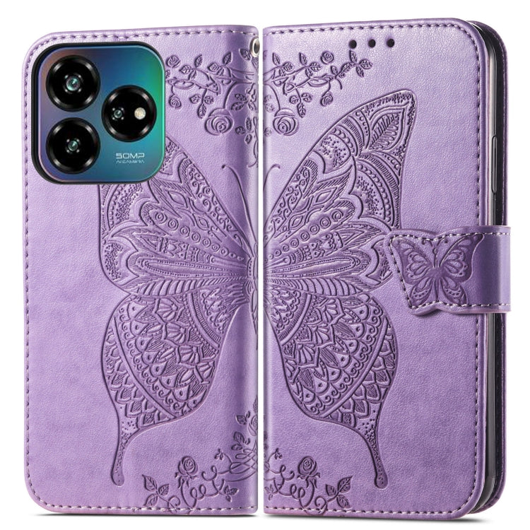For ZTE Blade V60 Vita Butterfly Love Flower Embossed Leather Phone Case