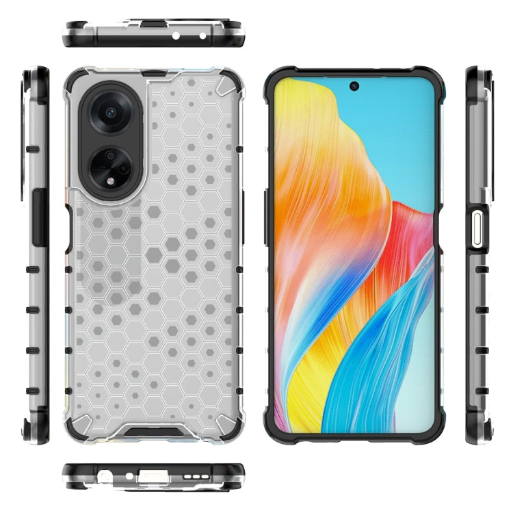 For OPPO A98 5G / A1 5G Shockproof Honeycomb Phone Case