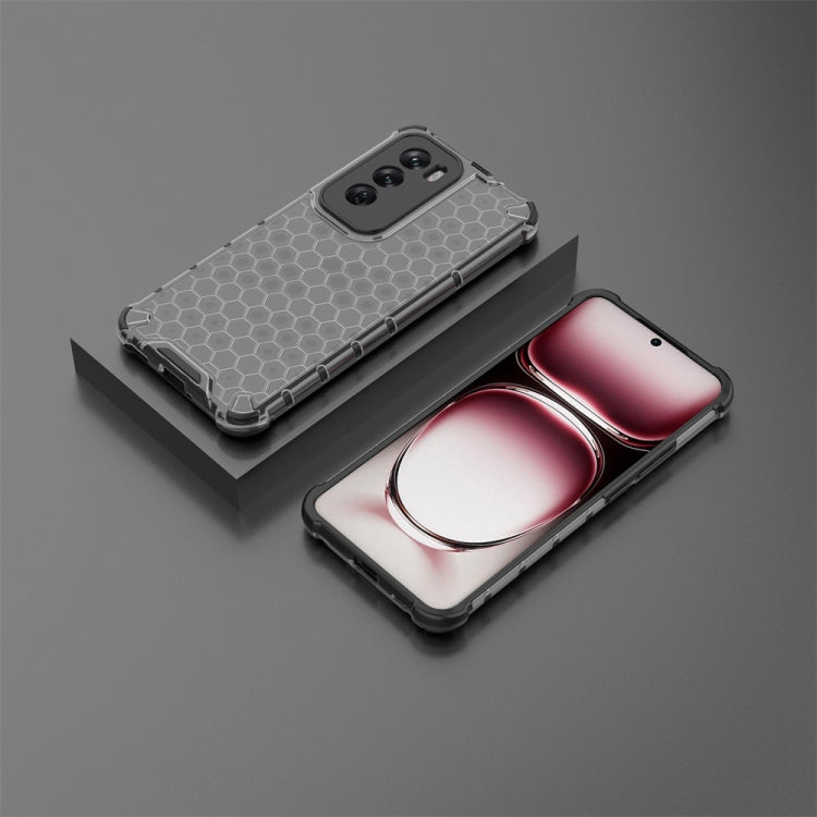 For OPPO Reno12 Global Shockproof Honeycomb Phone Case