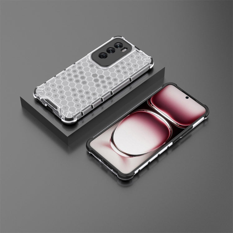 For OPPO Reno12 Global Shockproof Honeycomb Phone Case