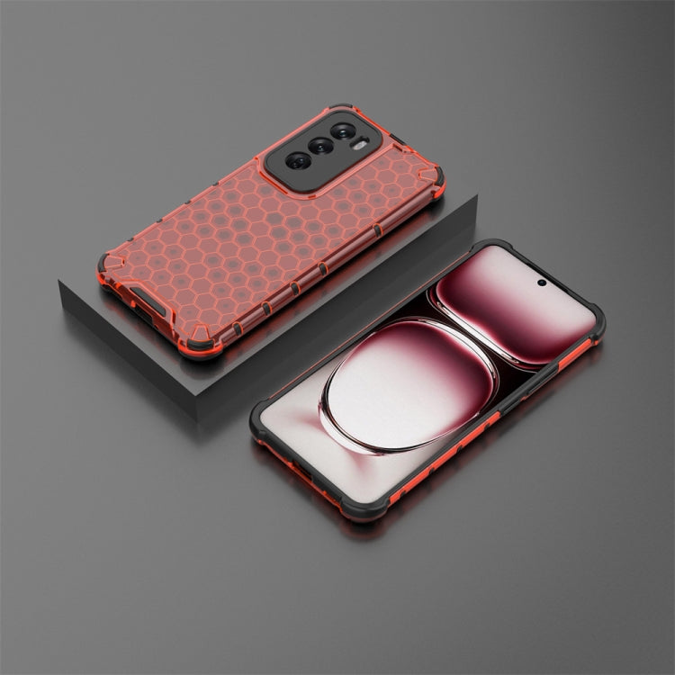 For OPPO Reno12 Global Shockproof Honeycomb Phone Case