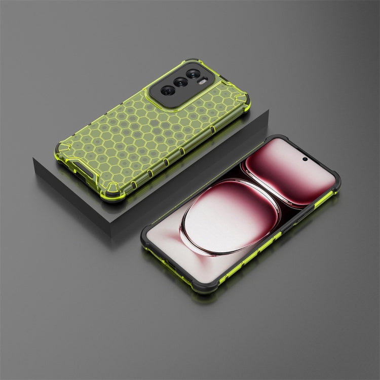 For OPPO Reno12 Global Shockproof Honeycomb Phone Case