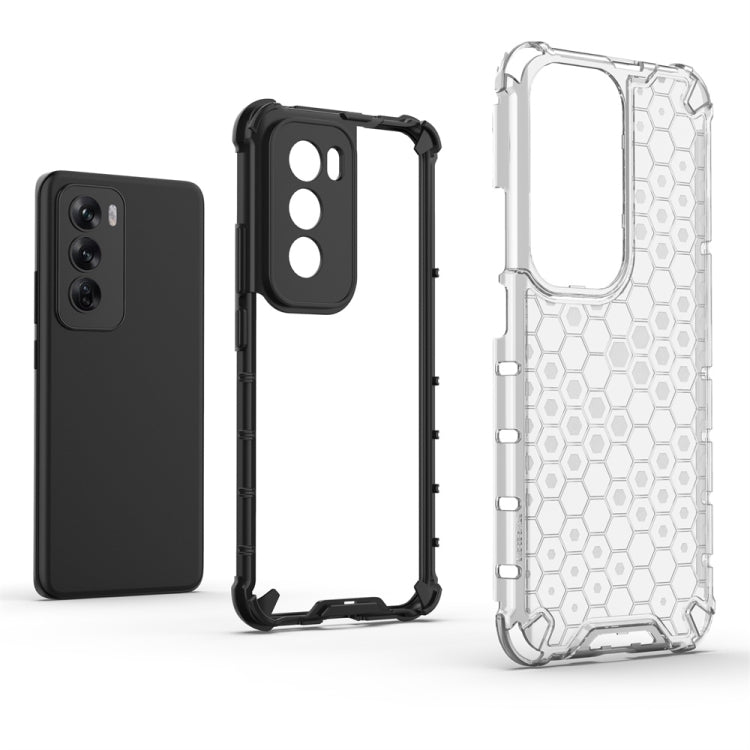For OPPO Reno12 Global Shockproof Honeycomb Phone Case