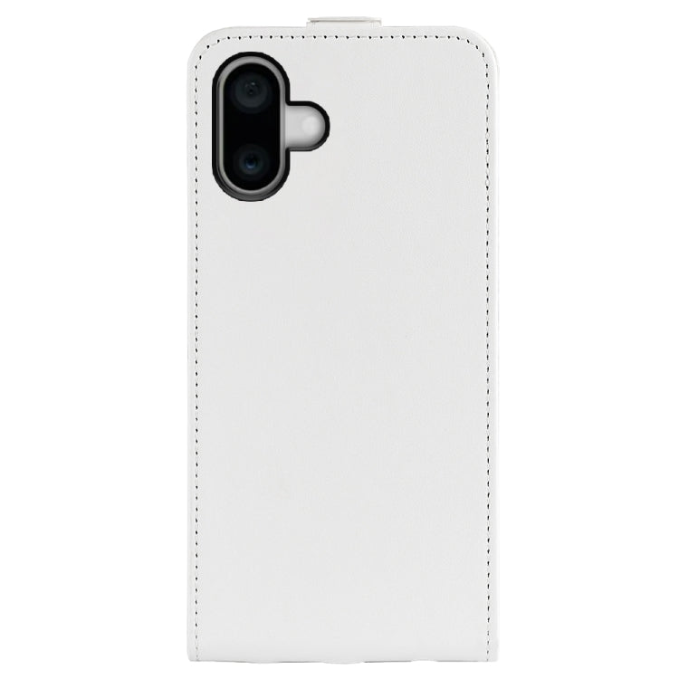 For iPhone 16 R64 Texture Single Vertical Flip Leather Phone Case