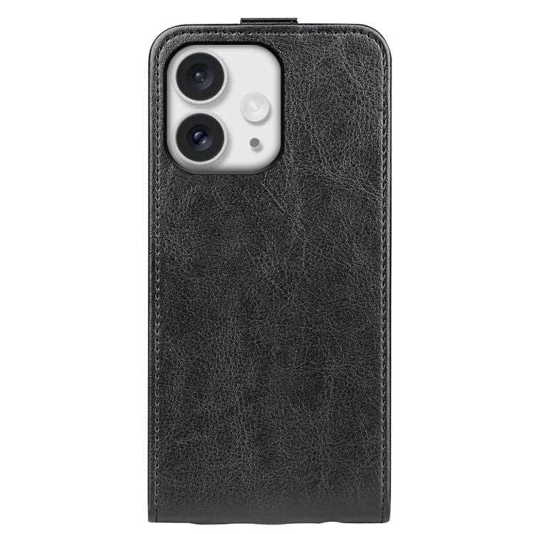 For iPhone 16 Pro R64 Texture Single Vertical Flip Leather Phone Case