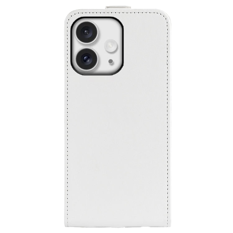 For iPhone 16 Pro R64 Texture Single Vertical Flip Leather Phone Case