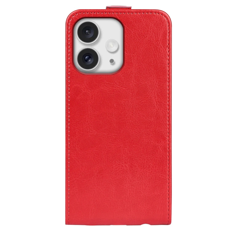For iPhone 16 Pro R64 Texture Single Vertical Flip Leather Phone Case