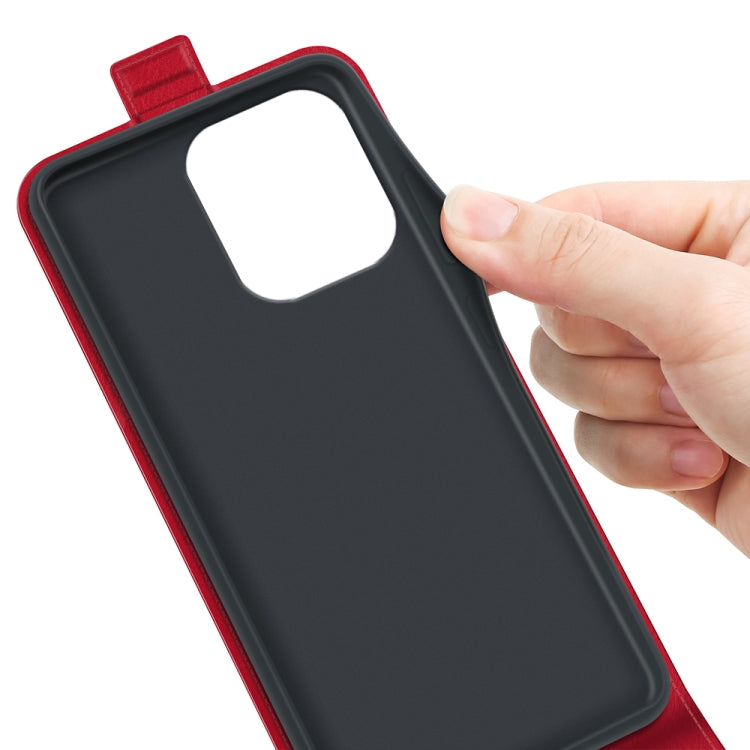 For iPhone 16 Pro R64 Texture Single Vertical Flip Leather Phone Case