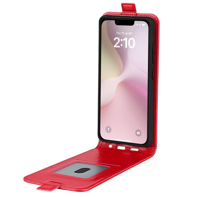 For iPhone 17e / 16e R64 Texture Single Vertical Flip Leather Phone Case