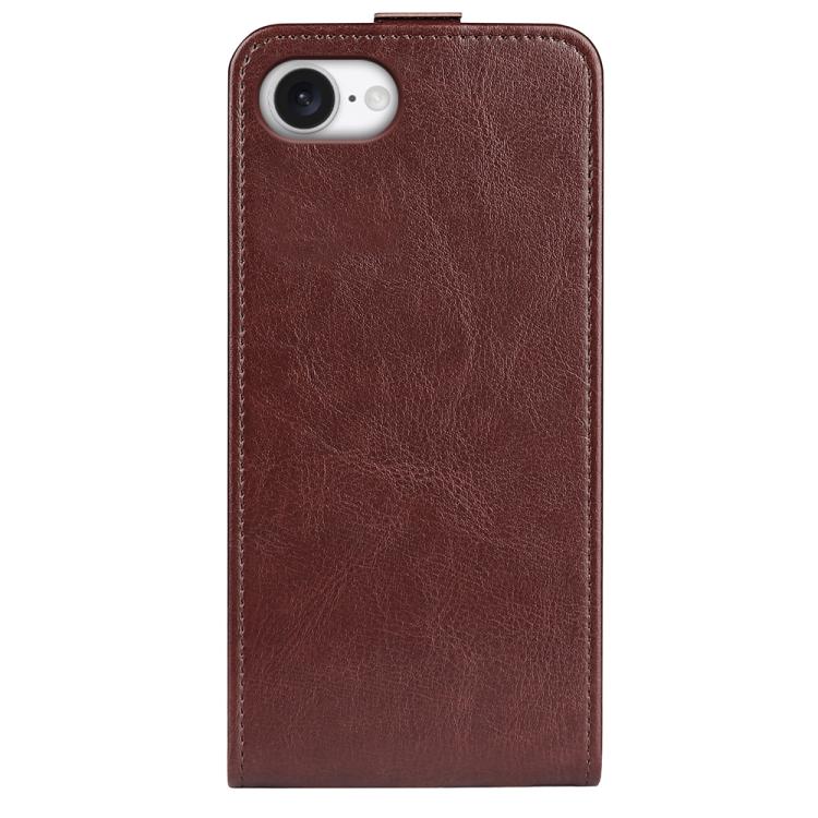 For iPhone 17e / 16e R64 Texture Single Vertical Flip Leather Phone Case