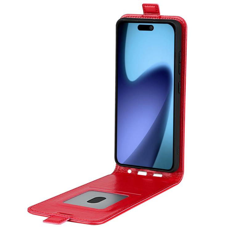 For iPhone 17 R64 Texture Single Vertical Flip Leather Phone Case