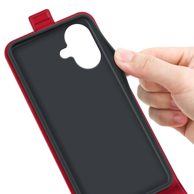 For iPhone 17 R64 Texture Single Vertical Flip Leather Phone Case