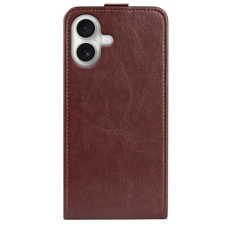 For iPhone 17 R64 Texture Single Vertical Flip Leather Phone Case