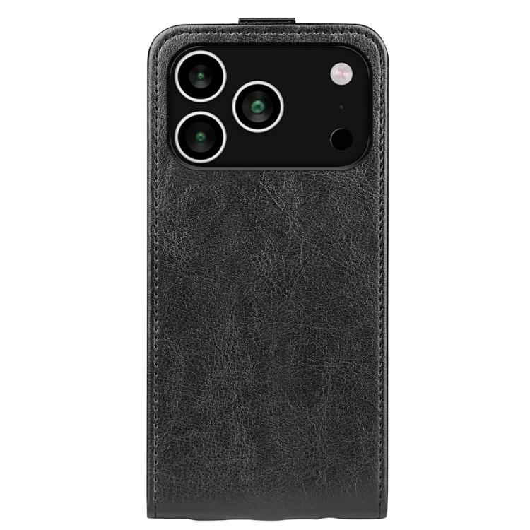 For iPhone 17 Pro R64 Texture Single Vertical Flip Leather Phone Case