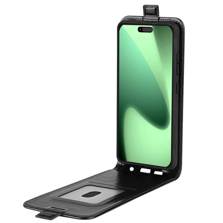 For iPhone 17 Pro R64 Texture Single Vertical Flip Leather Phone Case