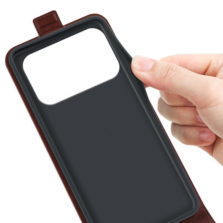 For iPhone 17 Pro R64 Texture Single Vertical Flip Leather Phone Case