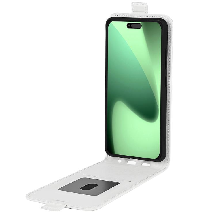 For iPhone 17 Pro Max R64 Texture Single Vertical Flip Leather Phone Case