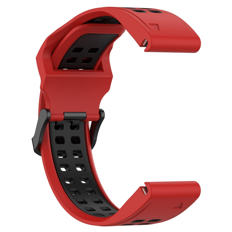 For Garmin Enduro 2 Two Color Reverse Buckle 26mm Silicone Watch Band
