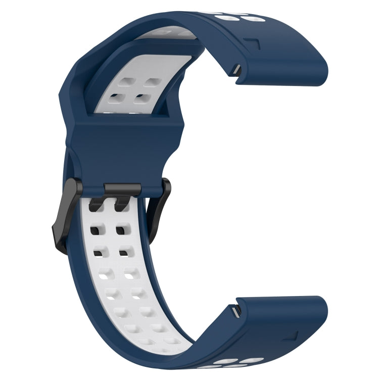 For Garmin Enduro 2 Two Color Reverse Buckle 26mm Silicone Watch Band