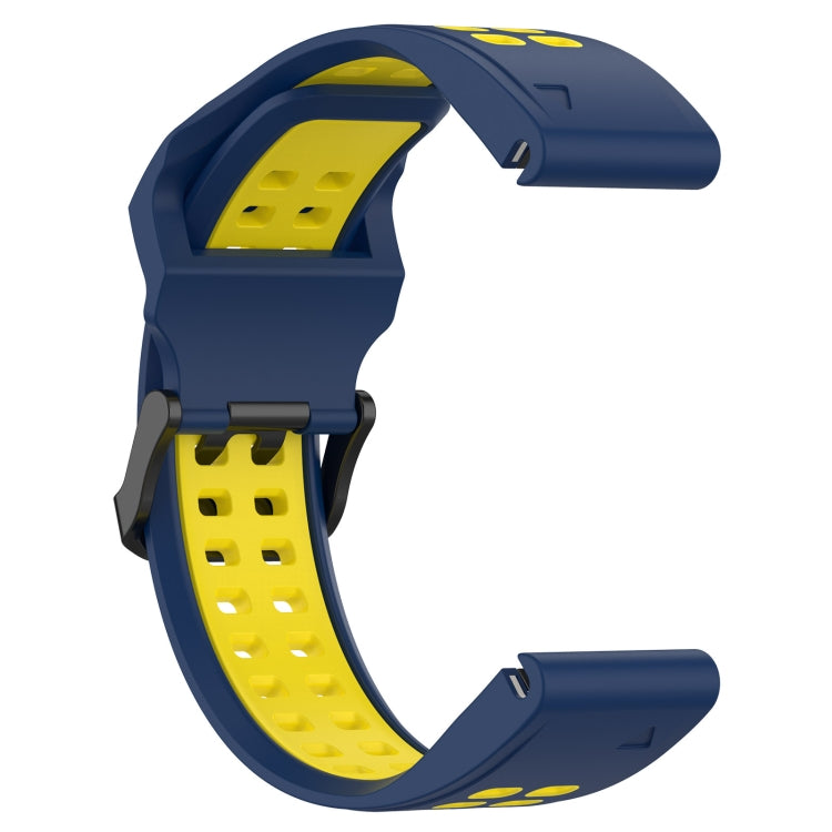 For Garmin Enduro 2 Two Color Reverse Buckle 26mm Silicone Watch Band