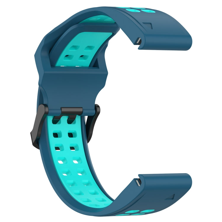 For Garmin Enduro 2 Two Color Reverse Buckle 26mm Silicone Watch Band