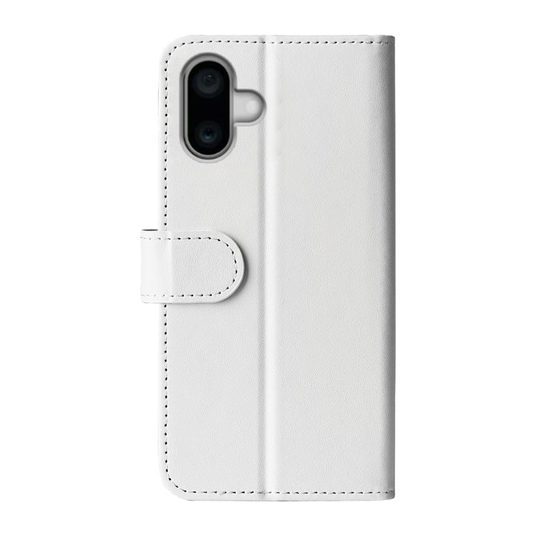 For iPhone 16 Plus R64 Texture Horizontal Flip Leather Phone Case