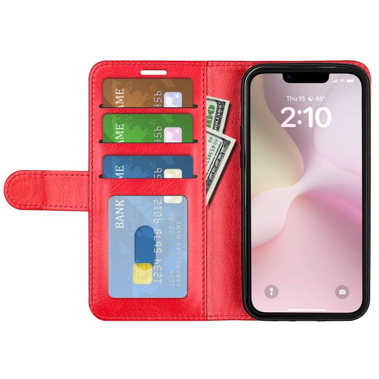 For iPhone 17e / 16e R64 Texture Horizontal Flip Leather Phone Case