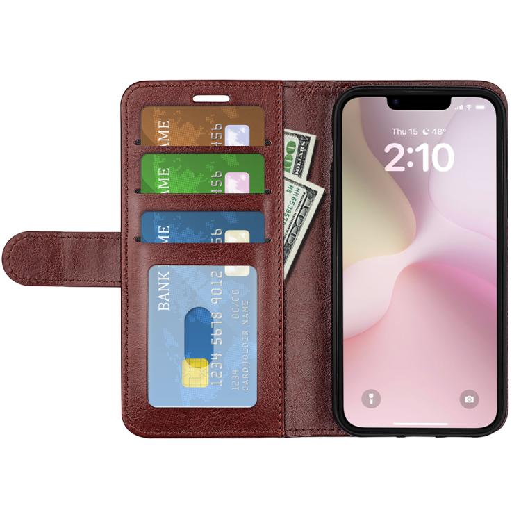 For iPhone 17e / 16e R64 Texture Horizontal Flip Leather Phone Case